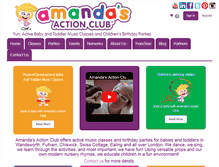 Tablet Screenshot of amandasactionclub.co.uk